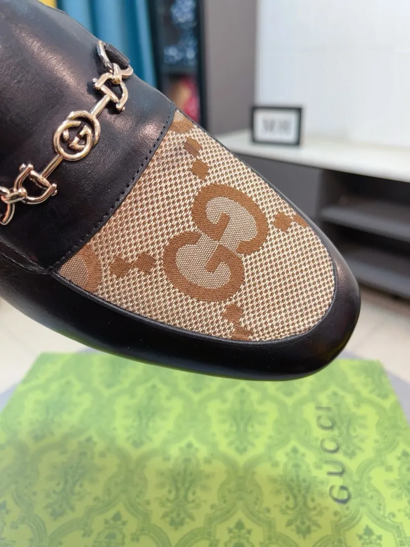 Men's shoes 💰500🌹🌹【GUCCI】The most popular classic Gucci leather shoes. Synchronized with the official website, the upper is made of Italian first-layer cowhide ➕cowhide lining, with unique brand and unique craftsmanship. Highlighting the hot style of the new year. Stop hesitating, stop wandering, get it now. Number: 38--44